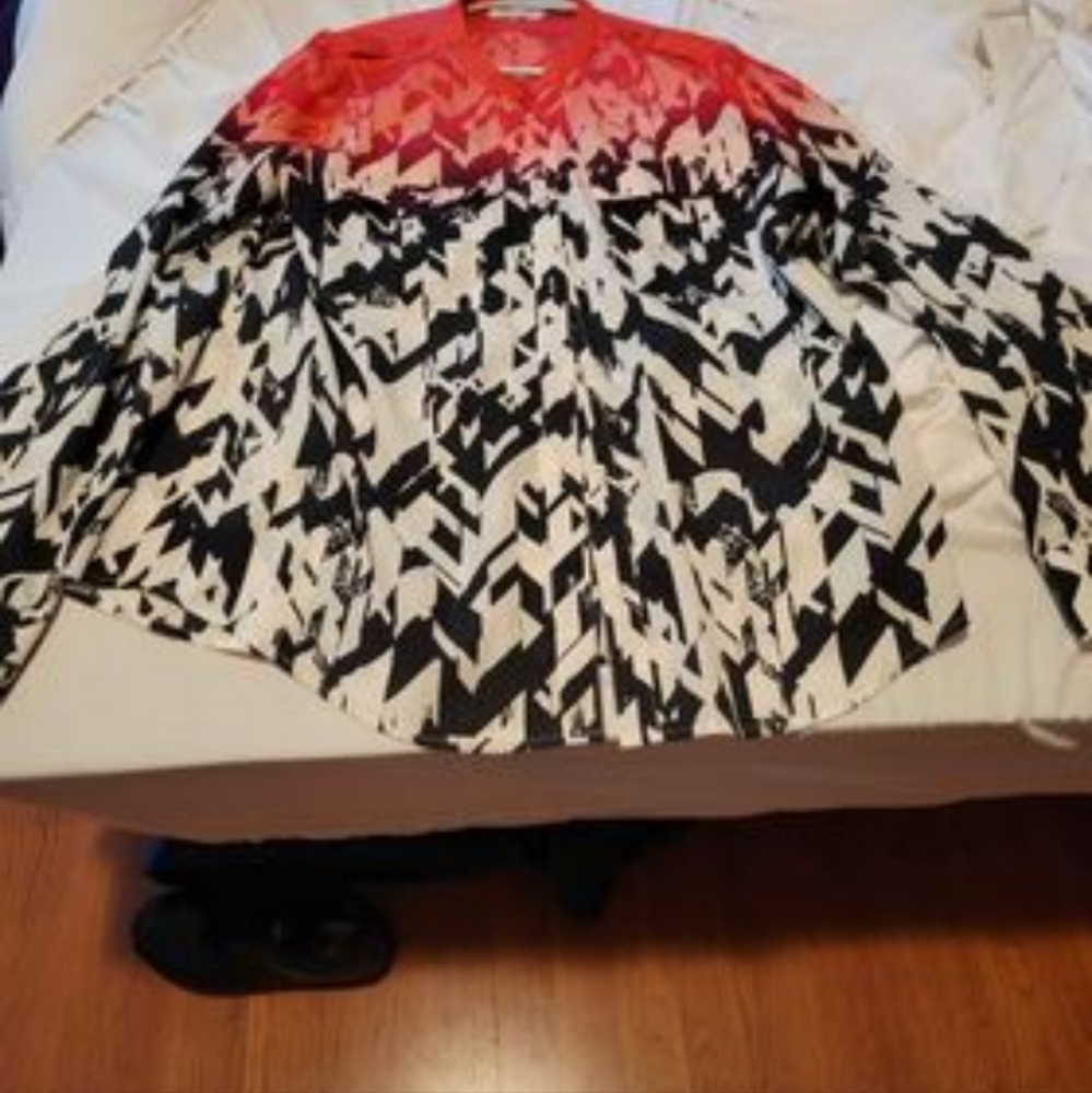 Calvin Klein long sleeve button up blouse